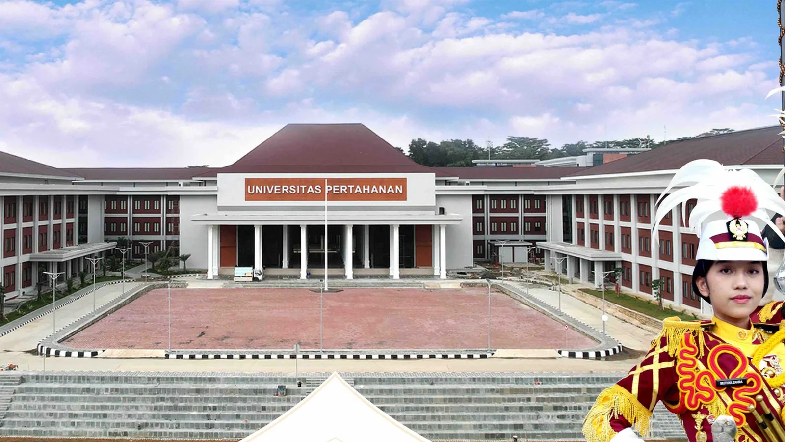 Gedung kampus Universitas Pertahanan RI di Sentul, Bogor